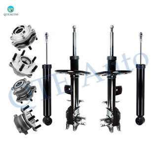 Set of 8 Front Suspension Strut Assembly-Wheel Hub Bearing Assembly-Rear Shock Absorber-Wheel Hub Bearing Assembly For 2014-2019 Infiniti QX60 FWD