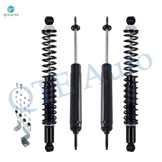 Set of 4 Front Steering Damper-Rear Complete Shock Absorber Kit For 1999-2004 GMC Sierra 2500