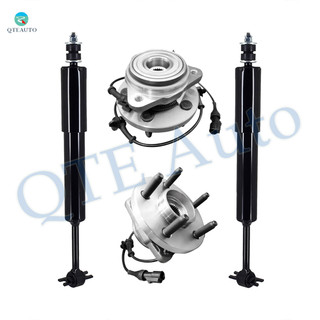 Set of 4 Front Wheel Hub Bearing Assembly-Shock Absorber For 1997-2001 Mercury Mountaineer