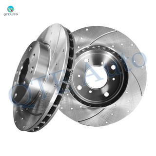 Front 260mm Drilled Slotted Brake Disc Rotors For 1998-2002 Honda Accord