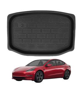 Rear Floor Mat Lower Storage Cargo Liner For 2017-2023 Tesla Model 3 Except Highland, Compatible for tesla model 3 rear cargo mat 2021 2022 2023 2024 Exc. Highland