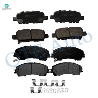 Set of 8 Front-Rear Ceramic Brake Pad Kit For 2016 2017 Infiniti QX50
