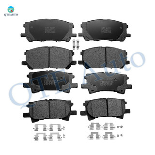 Set of 8 Front-Rear Ceramic Brake Pad Kit For 2007-2009 Lexus RX350 Base
