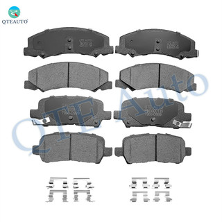Set of 8 Front-Rear Ceramic Brake Pad Kit For 2014-2016 Chevrolet Impala Limited with Police