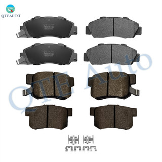 Set of 8 Front-Rear Ceramic Brake Pad Kit For 1993-2001 Honda Prelude VTEC, Type SH, Base