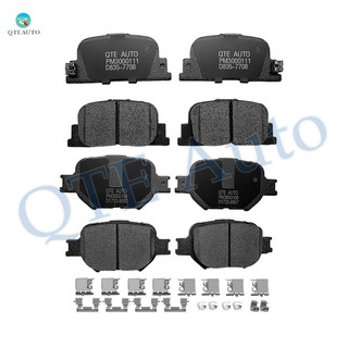 Set of 8 Front-Rear Ceramic Brake Pad Kit For 2005-2010 Scion TC
