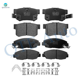 Set of 8 Front-Rear Ceramic Brake Pad Kit For 1997-1999 Acura CL Premium, Base