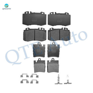Set of 8 Front-Rear Ceramic Brake Pad Kit For 2005 2006 Mercedes-Benz SLK350 With Electronic