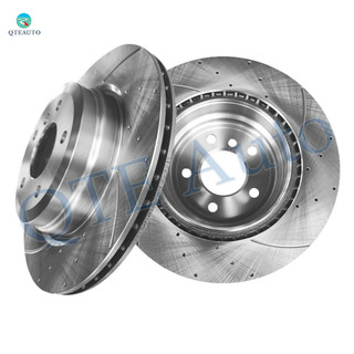 Rear 336mm Drilled Slotted Brake Disc Rotors For 2016 BMW 330I