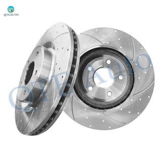 Front Drilled Slotted Brake Disc Rotors For 2015-2023 Nissan Murano
