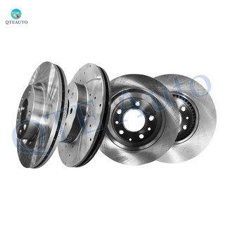 Set of 4 Front 299mm-Rear 280mm Brake Disc Rotors For 2006-2012 Ford Fusion