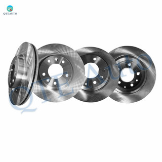 Set of 4 Front 299mm-Rear 280mm Brake Disc Rotors For 2006-2012 Ford Fusion