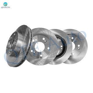 Set of 4 Front 262mm-Rear 200mm Disc Brake Rotors For 2006-2011 Honda Civic, Automotive Replacement Brake Rotors