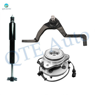 Set of 3 Front Right Upper Wheel Hub Bearing Assembly-Control Arm Ball Joint-Shock Absorber For 2003 Ford Ranger