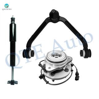 Set of 3 Front Right Upper Wheel Hub Bearing Assembly-Control Arm Ball Joint-Shock Absorber For 2003-2009 Mazda B4000
