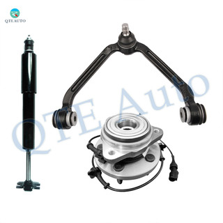 Set of 3 Front Left Upper Wheel Hub Bearing Assembly-Control Arm Ball Joint-Shock Absorber For 2003-2009 Ford Ranger