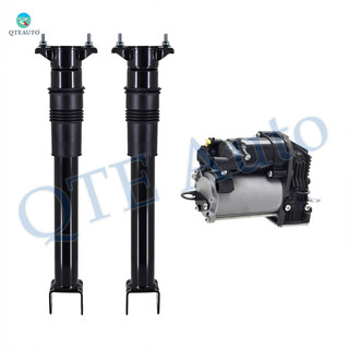 Set of 3 Air Suspension Compressor Pump-Rear Air Shock Absorber For 2006-2011 Mercedes-Benz ML350