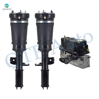 Set of 3 Air Suspension Compressor Pump-Front Air Suspension Spring Strut For 2000-2006 BMW X5