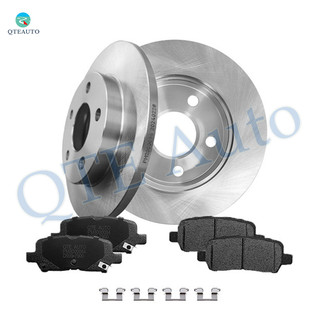 Set of 6 Rear Brake Disc Rotors 270mm-Ceramic Brake Pad Kit For 2014-2016 Chevrolet Impala Limited LS