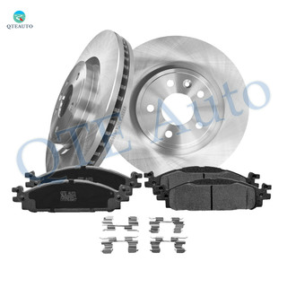 Set of 6 Front Brake Disc Rotors 325mm-Ceramic Brake Pad Kit For 2009-2012 Lincoln MKS