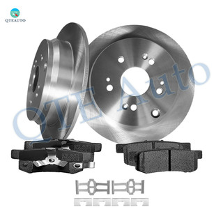 Set of 6 Rear Brake Disc Rotors 305mm-Ceramic Brake Pad Kit For 2012-2016 Honda CR-V