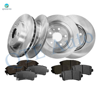 Set of 12 Front 296mm-Rear 292mm Brake Disc Rotors -Ceramic Brake Pad Kit For 2013-2015 Chevrolet Malibu