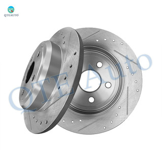 Rear Drilled Slotted Brake Disc Rotors 330mm For 2011-2020 Dodge Durango