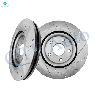Front Drilled Slotted Brake Disc Rotors 330mm For 2015-2022 RAM Promaster City