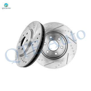 Front Drilled Slotted Brake Disc Rotors 296mm For 2005-2022 Nissan Frontier