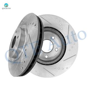 Front Drilled Slotted Brake Disc Rotors 320mm For 2016-2020 Infiniti QX60