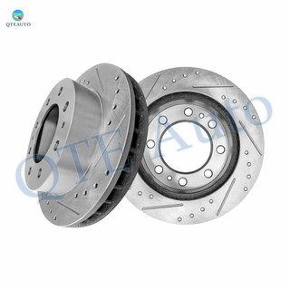 Front Drilled Slotted Brake Disc Rotors 325mm For 2001-2013 Chevrolet Suburban 2500