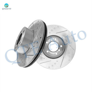 Front Drilled Slotted Brake Disc Rotors 312mm For 2017-2019 BMW 430I Gran Coupe