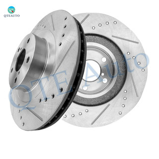 Front Drilled Slotted Brake Disc Rotors 293mm For 2001-2005 Subaru Outback