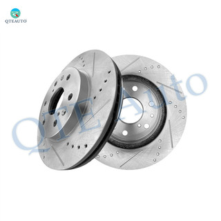 Front Drilled Slotted Brake Rotors 330mm For 2010-2014 Chevrolet Suburban 1500