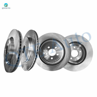 Set of 4 Front 325mm-Rear 345mm Brake Disc Rotors For 2019 Lincoln MKT