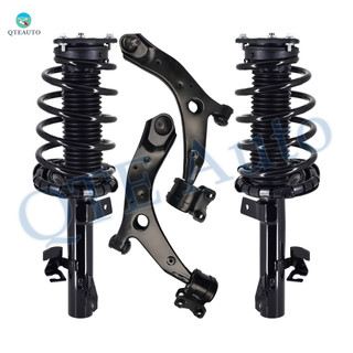 Set of 4 Front Lower Control Arm Ball Joint-Quick Complete Strut-Coil Spring Assembly For 2006-2010 2012-2017 Mazda 5