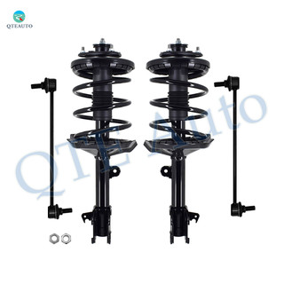 Set of 4 Front Sway Bar Link-Quick Complete Strut-Coil Spring Assembly For 2006 Acura MDX V6