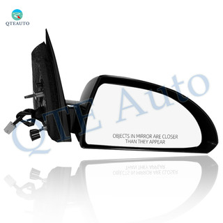 Right Passenger Side Power Non-Folding View Mirror Chrome/Convex+Warning Black Smooth 6H3P For 2006-2013 Chevrolet Impala
