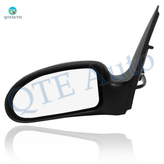 Left Driver Side Power Non-Folding View Mirror Chrome/Flat Black Textured 5H3P For 2000-2007 Ford Focus