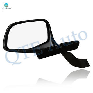 Left Driver Side Manual Foldaway View Mirror Chrome/Flat Black Chrome For 1992-1997 Ford F-350