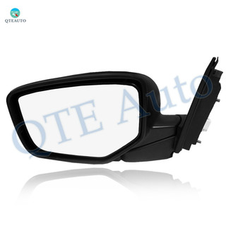 Left Driver Side Power Heated Foldaway W/Cover View Mirror Black Smooth For 2008-2012 Honda Accord