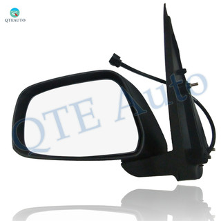 Left Driver Side Power Foldaway View Mirror Chrome/Flat Black Textured For 2005-2015 Nissan Xterra