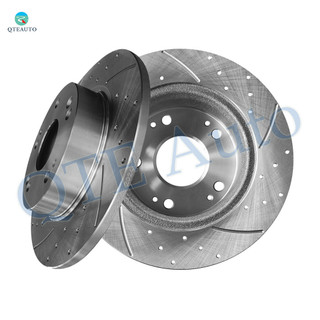 Rear 260mm Drilled Slotted Brake Rotors For 2013-2015 Acura ILX