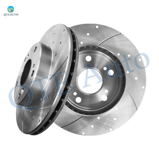 Front 262mm Drilled Slotted Brake Disc Rotors For 2013 2014 Acura ILX Hybrid