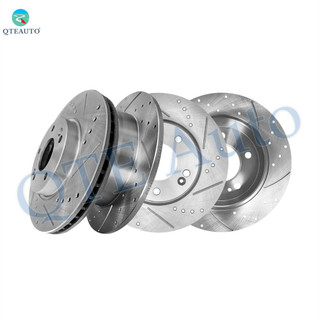 Set of 4 Front 280mm-Rear 262mm Drilled Slotted Brake Disc Rotors For 2012-2017 Hyundai Veloster