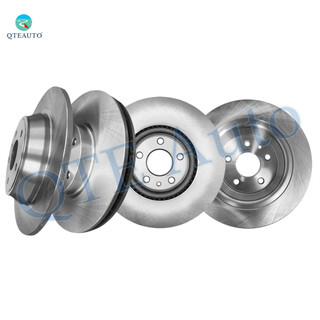 Set of 4 Front 300mm-Rear 302mm Brake Disc Rotors For 2013-2016 Lincoln MKZ