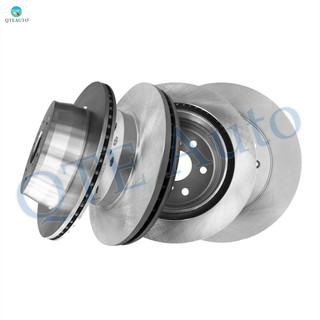 Set of 4 Front 330mm-Rear 345mm Brake Disc Rotors For 2013 GMC Sierra 1500