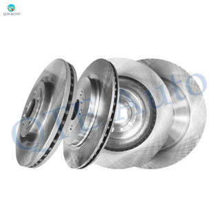 Set of 4 Front 352mm-Rear 345mm Brake Disc Rotors For 2013-2019 Ford Flex