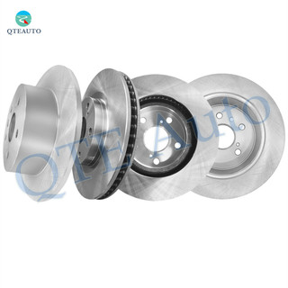 Set of 4 Front 296mm-Rear 281mm Brake Disc Rotors For 2013-2018 Lexus ES300H