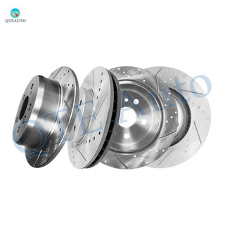 Set of 4 269mm Front-Rear Drilled Slotted Brake Disc Rotors For 2004-2008 Toyota Solara